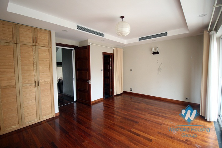 Modern house rental with a pool, nice wooden floor and balcony in Tay Ho
